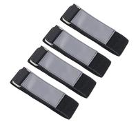 Ironwarrior Lot de 4 Sangles Velcro pour Porte-échelle, Gris/Noir, compatibles avec Voiture de Tourisme