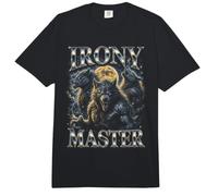 Irony Master Wolf Howling Full Moon Bootleg Comfort Colors Adult Heavyweight T-Shirt