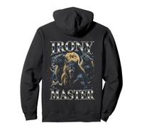 Irony Master Wolf Howling Full Moon Bootleg Sweat à Capuche