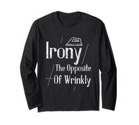 Irony The Opposite Of Wrinkly Humour anglais intelligent - Manche Longue