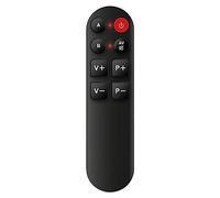 IRRADIO | Télécommande Universelle Simplifiée avec Fonction d'apprentissage et Touches Géantes sans Chiffres, Idéale pour Les Personnes Âgées et Les Enfants, Couleur Noire
