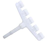 Irrigateur à tête Multiples Bulles d'atomiseur d'irrigation Rotatine Nebulizer Joire Jardins Jardins Adiable Utiliser Le Tuyau de la Pompe à Eau Blanc 5-Heads