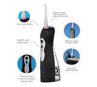 Irrigateur dentaire oral sans fil 2 bouts Promedix PR-770 IPX7 noir