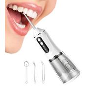 Irrigateur Dentaire Portable Sans Fil 4 Buses Électrique Type C avec | Hydropulseur Buccal pour Nettoyage Dentaire Pour Maison Dorm