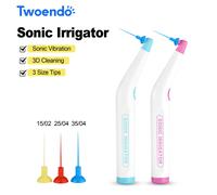 Irrigateur sonique de nettoyage Endo, Instrument de base dentaire, avec 120 embouts, bouton-pression unique, activateur sonique pour Canal radiculaire Endo Purple 120