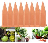 Irrigation Goutte a Goutte Bouteille, 8Pcs Arrosage Goutte à Goutte en Terre Cuite Arroseur Automatique Plantes Système D'Irrigation Automatique pour Jardin Maison (type de cône,8pcs)