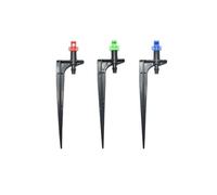 Irrigation Jardin Lot de 20 buses de brumisation 90/180/360 degrés, piquet de 11 cm, connecteur de tuyau cannelé 1/4'', for arrosage de jardin, arrosage par arrosage, serre(C)