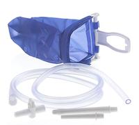 Irrigator de voyage complet - 2 L - en plastique pour brosse de nettoyage du côlon à la maison ou en déplacement
