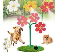 Irrigatore Crazy Daisy, irrigatore a Forma di Margherita danzante rotante a 360° per Prato e Giardino, Divertente Gioco d'acqua per Bambini e cani Che giocano in Giardino (#Red)