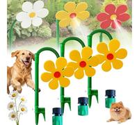 Irrigatore Crazy Daisy, irrigatore a Forma di Margherita danzante rotante a 360° per Prato e Giardino, Divertente Gioco d'acqua per Bambini e cani Che giocano in Giardino (#Yellow*3)