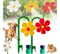 Irrigatore Crazy Daisy, irrigatore a Forma di Margherita danzante rotante a 360° per Prato e Giardino, Divertente Gioco d'acqua per Bambini e cani Che giocano in Giardino (#Yellow*#Red)