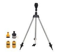 Irrigatore Da Giardino Sprenger Da Giardino | Treppiede Rotante Telescopico | Spruzzatore A Lunga Distanza, Di Irrigazione Regolabile Con Base In Metallo Per Orto Campo Cortile Ester
