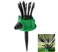 Irrigatore per irrigazione da Giardino di precisione Con copertura a 360°, Irrigatore per Prato rotante automatico, Sistema di risparmio idrico rotante regolabile, Copertura di un'ampia (1pcs)