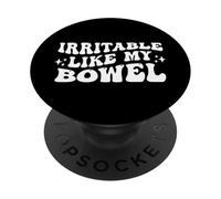 Irritable comme Mon intestin, drôle PopSockets PopGrip Adhésif