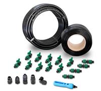 Irritec – Kit d'irrigation goutte à goutte 115 m, accessoires complets pour jardin et potager