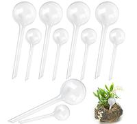 Irrmshr 10 Pack Clear Plant Watering Globes,Plastic Self Watering Bulbs for Indoor Plants,Garden Water Device Automatic Plant Waterer Indoor Outdoor