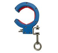 IRSCorp Axe de Serragede Câble Réglable Rouleau de Chemin de Câbles Poulie de Traction de Fil pour Chantier Rails Intérieurs (Bleu 1pcs, (Sans Mousqueton))