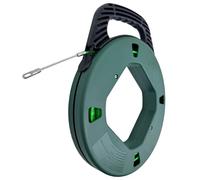 IRSCorp Bobine de ruban à poisson de 4 mm 30,5 m avec tire-câble en PET, tiges de câble, boîtier incassable, tire-câble électrique, dispositif de guidage de câble à travers le mur, enfileur de câble