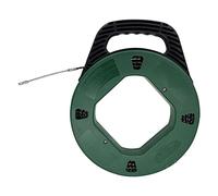 IRSCorp Dévidoir de fil à pêche de 4 mm 30 m avec tiges de câble en PET, boîtier incassable, extracteur de câble électrique, guide de câble à travers le mur, enfileur de fil - Noir