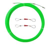 IRSCorp Kit Tire-Câble 20M 66ft Ruban Passe-Câble à Travers Mur PET 4mm Extracteur de Câble Électrique Dispositif Guide-Fil Enfileur Tige de Tirage Fixation Câble Passe-Fil