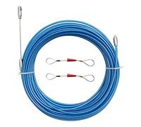 IRSCorp Tire Fil Électriques 10m Diamètre 4mm Aiguille Electricien Kit d'extraction de câble mural en acier inoxydable Bleu