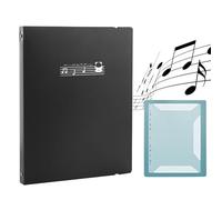 Irtyif Dossier De Rangement Pour Partitions De Musique Format A4,Classeur A4 Pour Partitions De Musique,Chemises Pour Partitions,30 Pochettes Classeur Musique En Plastique Pour Chorale Piano(Gris)