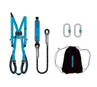 Irudek APENINOS XXL - XXXL - Kit de sécurité avec harnais LIGHT PLUS 2, absorbeur ABE 361 (150 cm), 2 mousquetons STEELSAFE 981 et sac LIGHTBAG 10L, composants certifiés EN 361, EN 362 et EN 355