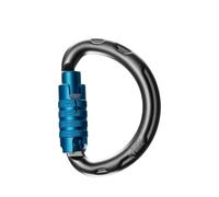 Irudek EME - Mousqueton Automatique tri-Lock en Aluminium, Fermeture Triple Action, Nez Aveugle, Certification en 362 B/M, 26 KN, sérialisé
