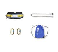 Irudek KIT DOLOMITAS LIGHT - Kit de Retenue pour Prévention des Chutes - EN 361 / EN 354 / EN 362 - Harnais + Longe 150 cm + 2 Mousquetons - 140 kg