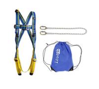 Irudek KIT ROQUE NUBLO - Kit de Rétention Travail en Hauteur - EN 361 / EN 354 / EN 362 - Harnais + Longe de Maintien 150 cm + 2 Mousquetons - EPI Professionnel