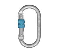 Irudek STEELSAFE 981 Serial Number - Mousqueton en Acier avec Fermeture à vis et numéro de série gravé, Ouverture 18 mm, résistance 25 KN, Durable et certifié en 362 B pour travaux en