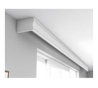 IRUGS Boîte À Rideaux À Double Rails - avec Rail De Rideau Rail De Glissière Rail De Route Boîte De Poulie Double Voie Silencieuse Support, pour Salon, Chambre, Cuisine(A-Ceiling Mount,470cm/15.4ft)