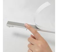 IRUGS Rail À Rideau en Plastique Autocollante, Rail De Rideau De Plafond Ultra-Fin sans Perçage, pour Montage Mural Ou Au Plafond, Facile À Installer(400cm/13.1ft)