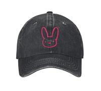 IRUHHGU Bad Bunny Hommes Femmes Casquette de Baseball Un Verano Sin Ti Denim en détresse Chapeaux Délavés Vintage Entraînements en Plein air Ajustement réglable Couvre-Chef
