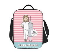 IRUHHGU Boîte à Lunch Portable personnalisée Enfermera en Apuros Médecin Infirmière Médecine pour Femmes Glacière étanche Thermique Alimentaire Sac à Lunch isolé