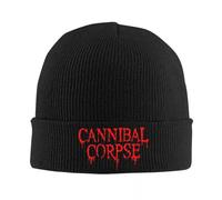 IRUHHGU Cannibal-Corpse-Symbol Chapeau Tricoté pour Femmes Hommes Crânes Bonnets Chapeaux D’Hiver Chapeaux Chauds