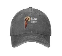 IRUHHGU Casquette de Baseball Unisexe J’AI vu Que Chapeaux en Coton Vieilli Casquette Vintage activités de Plein air Ajustement réglable Snapback Cap