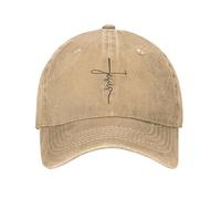 IRUHHGU Croix christianisme Casquette de Baseball Parodie Dieu en détresse Chapeaux de Coton Casquette Casual Outdoor Workouts Adjustable Fit Snapback Cap