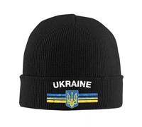 IRUHHGU Emblème ukrainien Drapeau de l’Ukraine Tricot Chapeau Bonnet Chapeaux D’Hiver Chapeaux Chaud Hommes Femmes