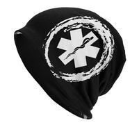IRUHHGU EMT Star of Life Urgence Médical Bonnet Chapeaux Automne Hiver en Plein Air Crânes Bonnets Chapeau Unisexe Été Casquettes à Double Usage