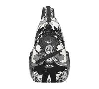 IRUHHGU Fullmetal Alchemist Anime Manga 4 Chest Bag Men Sling Bandoulière Sac à Dos Chest Bag Voyage Randonnée Daypack Sac à bandoulière
