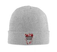 IRUHHGU Je suis Bien Bloody Halloween Bonnet Chapeaux Problème Résolu Casquettes décontractées Unisexe Adulte Kpop Tricot Chapeau Printemps Chaud Doux Bonnet Chapeau