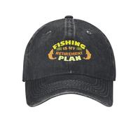 IRUHHGU La pêche Unisexe est Mon Plan de Retraite Casquette de Baseball imprimée Casquette de Papa Camionneur réglable Casquette de Baseball Snapback