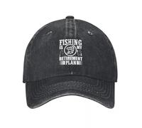 IRUHHGU La pêche Unisexe est Mon Plan de Retraite Casquette de Baseball imprimée Casquette de Papa Camionneur réglable Casquette de Baseball Snapback