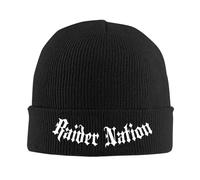 IRUHHGU Raider Nation Addict Raiders Las Vegas Tricot Chapeau Bonnets Chapeau D’Hiver Chaud Unisexe Casual Caps pour Hommes Femmes Cadeaux