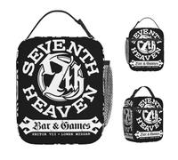 IRUHHGU Secteur 7 Septième Ciel Bar Sac À Lunch Boîte À Lunch Pratique Enfant École Imprimer Sac Glacière Kawaii Sacs Étanches Tote Food Bags