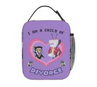 IRUHHGU Spamton Et Tenna Enfant du Divorce Deltarune Jeu Sac À Lunch Isolé Sac Thermique Réutilisable Portable Tote Lunch Box Extérieur
