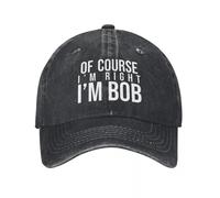 IRUHHGU Unisexe Bien sûr Que j’AI Raison Je suis imprimé Casquette de Baseball Casquette de Papa Camionneur réglable Casquette de Baseball Snapback