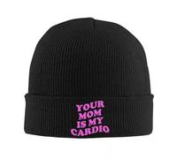 IRUHHGU Votre Maman est Mon Cardio Bonnet Chapeaux drôles Dictons Tricot Chapeau Kpop élastique Hommes Femmes Casquettes Automne Graphique Cool Bonnet Chapeaux