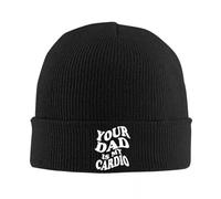 IRUHHGU Votre père est Mon Bonnet Cardio Chapeaux Drôles Dictons drôles Skullies Bonnets Extérieur Chaud Hommes Femmes Casquettes Automne Graphique Casual Bonnet Chapeaux